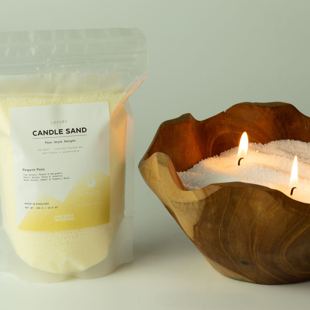 Fragranced Candle Sand - Warm Grey - Azure Noir - 300g
