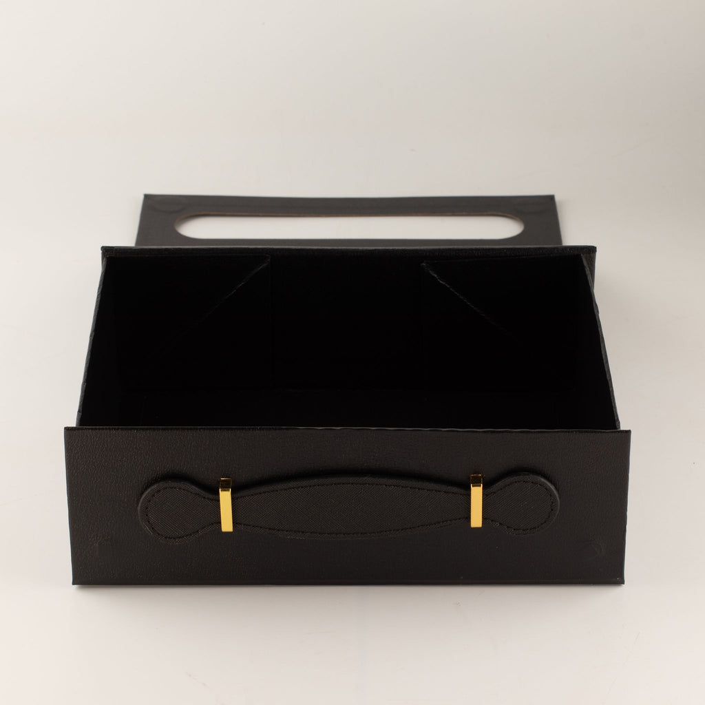 Flat Pack Gift Box - Med Hamper  (24x18.2x8cm) - Black
